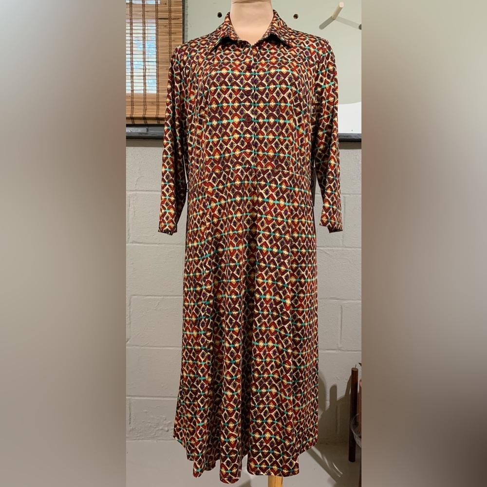 Emma & Michele Multicolor Long Sleeve Dress